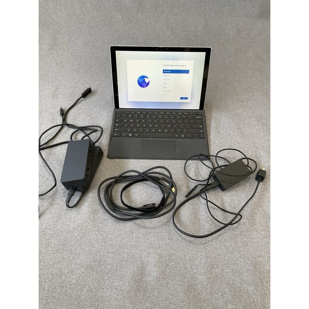 Microsoft Surface Pro 4 with Official Surface Dock and Power Adapter